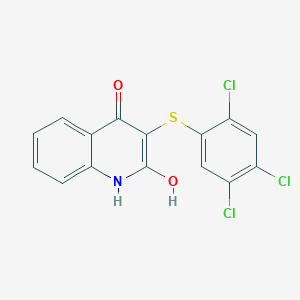 2-hydroxy-3-(2,4,5-trichlorophenyl)sulfanyl-1H-quinolin-4-one