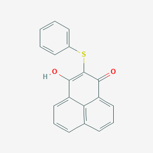 molecular formula C19H12O2S B373174 3-hydroxy-2-(phenylsulfanyl)-1H-phenalen-1-one 