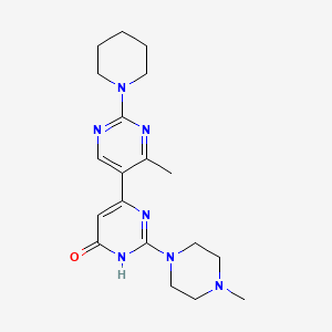 molecular formula C19H27N7O B3731757 4'-methyl-2-(4-methyl-1-piperazinyl)-2'-(1-piperidinyl)-4,5'-bipyrimidin-6(1H)-one 