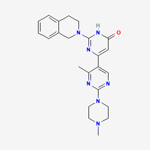 molecular formula C23H27N7O B3731856 2-(3,4-dihydro-2(1H)-isoquinolinyl)-4'-methyl-2'-(4-methyl-1-piperazinyl)-4,5'-bipyrimidin-6(1H)-one 