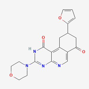 molecular formula C19H18N4O4 B3731870 9-(2-furyl)-3-(4-morpholinyl)-9,10-dihydropyrimido[4,5-c]isoquinoline-1,7(2H,8H)-dione 