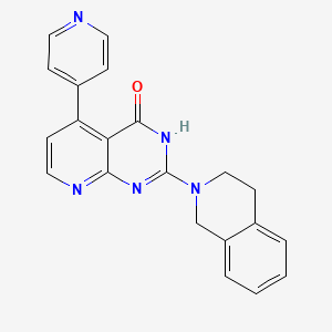 molecular formula C21H17N5O B3731873 2-(3,4-dihydro-2(1H)-isoquinolinyl)-5-(4-pyridinyl)pyrido[2,3-d]pyrimidin-4(3H)-one 