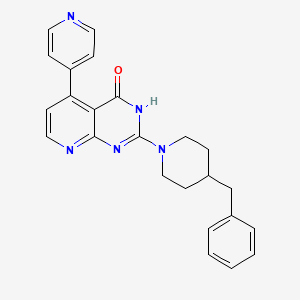 molecular formula C24H23N5O B3731880 2-(4-benzyl-1-piperidinyl)-5-(4-pyridinyl)pyrido[2,3-d]pyrimidin-4(3H)-one 