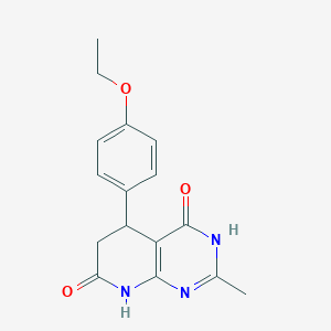 molecular formula C16H17N3O3 B3731958 5-(4-ethoxyphenyl)-2-methyl-5,8-dihydropyrido[2,3-d]pyrimidine-4,7(3H,6H)-dione 