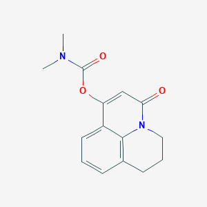 5-oxo-2,3-dihydro-1H,5H-pyrido[3,2,1-ij]quinolin-7-yl dimethylcarbamate