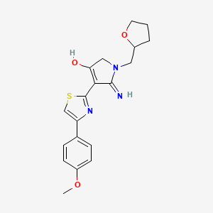5-amino-4-[4-(4-methoxyphenyl)-1,3-thiazol-2-yl]-1-(tetrahydro-2-furanylmethyl)-1,2-dihydro-3H-pyrrol-3-one