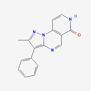 molecular formula C16H12N4O B3732081 2-methyl-3-phenylpyrazolo[1,5-a]pyrido[3,4-e]pyrimidin-6(7H)-one 