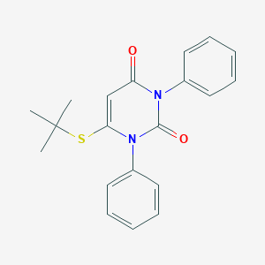 6-(tert-butylsulfanyl)-1,3-diphenyl-2,4(1H,3H)-pyrimidinedione