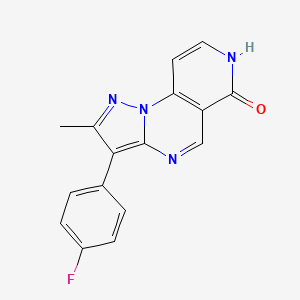 molecular formula C16H11FN4O B3732124 3-(4-fluorophenyl)-2-methylpyrazolo[1,5-a]pyrido[3,4-e]pyrimidin-6(7H)-one 