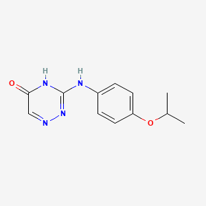 molecular formula C12H14N4O2 B3732175 3-[(4-isopropoxyphenyl)amino]-1,2,4-triazin-5(4H)-one 