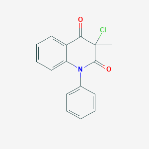 molecular formula C16H12ClNO2 B373218 3-chloro-3-methyl-1-phenyl-2,4(1H,3H)-quinolinedione 