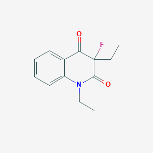 molecular formula C13H14FNO2 B373221 1,3-diethyl-3-fluoro-2,4(1H,3H)-quinolinedione 