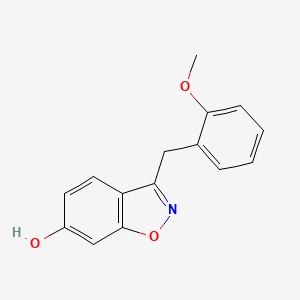 molecular formula C15H13NO3 B3732212 3-(2-methoxybenzyl)-1,2-benzisoxazol-6-ol 