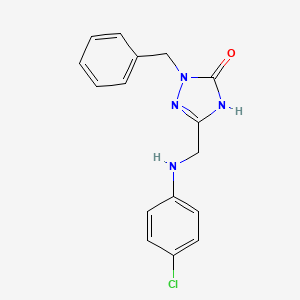 2-benzyl-5-{[(4-chlorophenyl)amino]methyl}-2,4-dihydro-3H-1,2,4-triazol-3-one