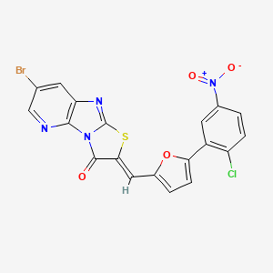 7-bromo-2-{[5-(2-chloro-5-nitrophenyl)-2-furyl]methylene}[1,3]thiazolo[2',3':2,3]imidazo[4,5-b]pyridin-3(2H)-one