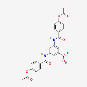 3,5-bis{[4-(acetyloxy)benzoyl]amino}benzoic acid