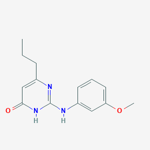 2-[(3-methoxyphenyl)amino]-6-propyl-4(3H)-pyrimidinone