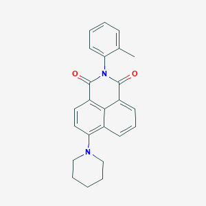 2-(2-methylphenyl)-6-(1-piperidinyl)-1H-benzo[de]isoquinoline-1,3(2H)-dione