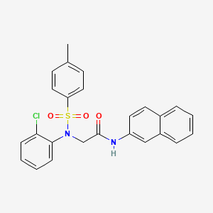 N~2~-(2-chlorophenyl)-N~2~-[(4-methylphenyl)sulfonyl]-N~1~-2-naphthylglycinamide