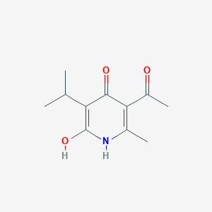 5-acetyl-2-hydroxy-6-methyl-3-propan-2-yl-1H-pyridin-4-one