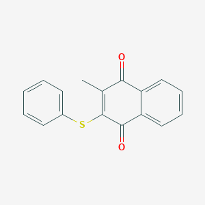molecular formula C17H12O2S B373247 2-Methyl-3-(phenylsulfanyl)naphthoquinone 