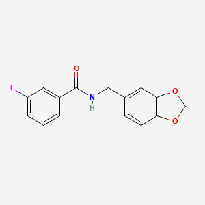 N-(1,3-benzodioxol-5-ylmethyl)-3-iodobenzamide