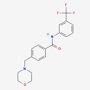 molecular formula C19H19F3N2O2 B3732524 4-(4-morpholinylmethyl)-N-[3-(trifluoromethyl)phenyl]benzamide 