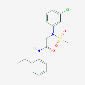 N~2~-(3-chlorophenyl)-N~1~-(2-ethylphenyl)-N~2~-(methylsulfonyl)glycinamide