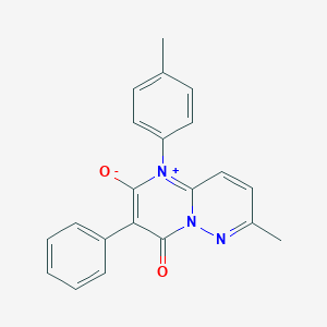 molecular formula C21H17N3O2 B373260 7-methyl-1-(4-methylphenyl)-4-oxo-3-phenyl-4H-pyrimido[1,2-b]pyridazin-1-ium-2-olate 