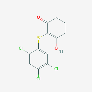 3-Hydroxy-2-[(2,4,5-trichlorophenyl)sulfanyl]cyclohex-2-en-1-one