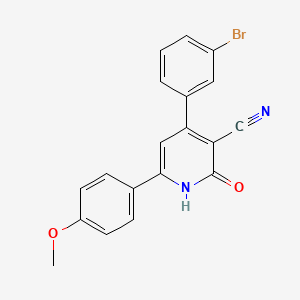 4-(3-bromophenyl)-6-(4-methoxyphenyl)-2-oxo-1,2-dihydro-3-pyridinecarbonitrile