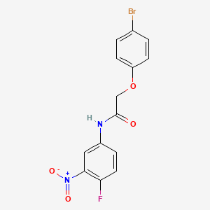 2-(4-bromophenoxy)-N-(4-fluoro-3-nitrophenyl)acetamide