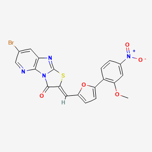 7-bromo-2-{[5-(2-methoxy-4-nitrophenyl)-2-furyl]methylene}[1,3]thiazolo[2',3':2,3]imidazo[4,5-b]pyridin-3(2H)-one