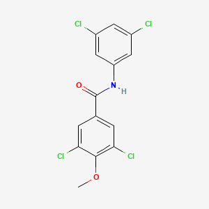 molecular formula C14H9Cl4NO2 B3732696 3,5-dichloro-N-(3,5-dichlorophenyl)-4-methoxybenzamide 
