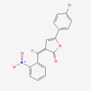 molecular formula C17H10BrNO4 B3732732 5-(4-bromophenyl)-3-(2-nitrobenzylidene)-2(3H)-furanone 