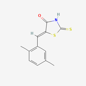 molecular formula C12H11NOS2 B3732769 (5Z)-5-(2,5-dimethylbenzylidene)-2-sulfanyl-1,3-thiazol-4(5H)-one 