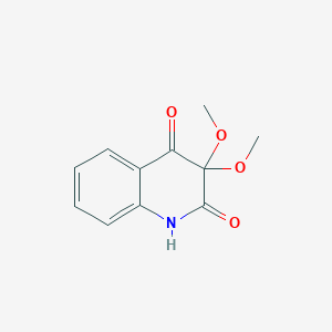 molecular formula C11H11NO4 B373277 3,3-dimethoxy-2,4(1H,3H)-quinolinedione 
