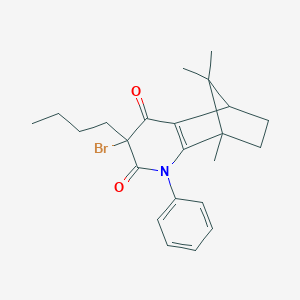 5-Bromo-5-butyl-1,11,11-trimethyl-3-phenyl-3-azatricyclo[6.2.1.0~2,7~]undec-2(7)-ene-4,6-dione