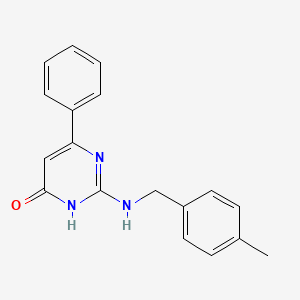 2-[(4-methylbenzyl)amino]-6-phenyl-4(3H)-pyrimidinone