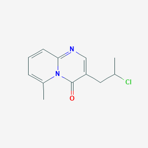 molecular formula C12H13ClN2O B373301 3-(2-chloropropyl)-6-methyl-4H-pyrido[1,2-a]pyrimidin-4-one 