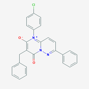 3-benzyl-1-(4-chlorophenyl)-4-oxo-7-phenyl-4H-pyrimido[1,2-b]pyridazin-1-ium-2-olate