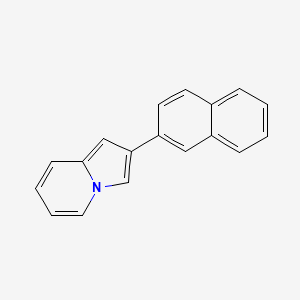molecular formula C18H13N B3733089 2-(2-naphthyl)indolizine 