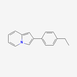 molecular formula C16H15N B3733091 2-(4-ethylphenyl)indolizine 