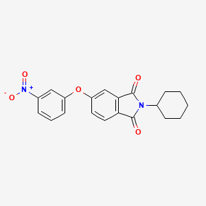 molecular formula C20H18N2O5 B3733116 2-cyclohexyl-5-(3-nitrophenoxy)-1H-isoindole-1,3(2H)-dione 