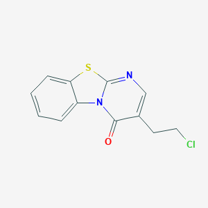molecular formula C12H9ClN2OS B373315 3-(2-chloroethyl)-4H-pyrimido[2,1-b][1,3]benzothiazol-4-one 
