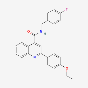 B3733159 2-(4-ethoxyphenyl)-N-(4-fluorobenzyl)-4-quinolinecarboxamide CAS No. 5692-48-8