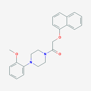 1-(2-methoxyphenyl)-4-[(1-naphthyloxy)acetyl]piperazine