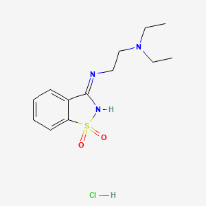 molecular formula C13H20ClN3O2S B3733193 N'-(1,1-dioxido-1,2-benzisothiazol-3-yl)-N,N-diethyl-1,2-ethanediamine hydrochloride 