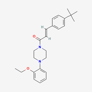 molecular formula C25H32N2O2 B3733216 1-[3-(4-tert-butylphenyl)acryloyl]-4-(2-ethoxyphenyl)piperazine 