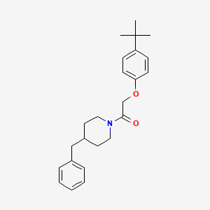 molecular formula C24H31NO2 B3733259 4-benzyl-1-[(4-tert-butylphenoxy)acetyl]piperidine 